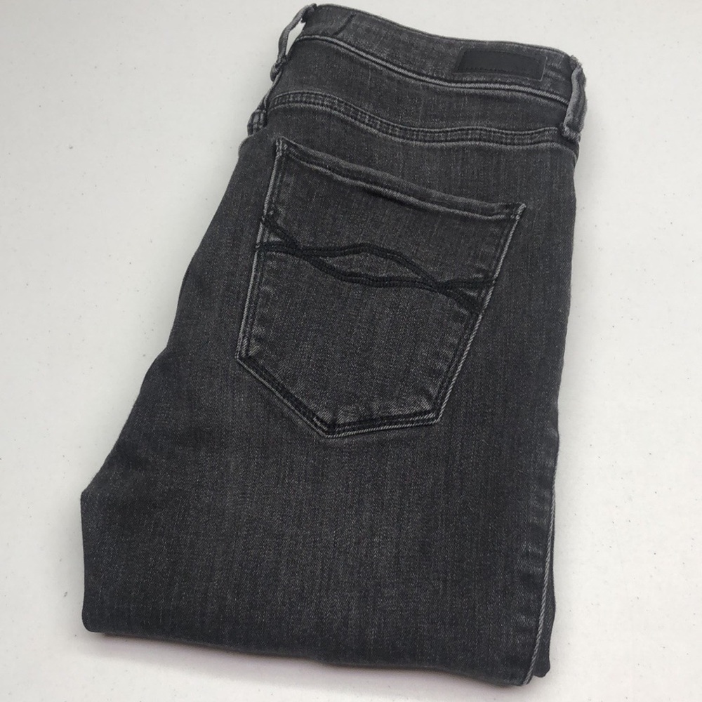 ABERCROMBIE & FITCH HIGH-RISE ANKLE SKINNY JEANS 2/26x27 BLACKWASH ⭐️